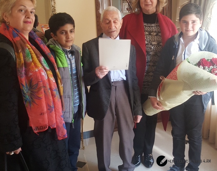 Այցելություն 101ամյա Գուրգեն Գեղամի Ճուղուրյանին